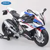 WELLY 1:12 BMW S1000RR Alloy Sports Motorcycle Model Diecast Metal Toy Street Racing Motorcycle Model Collection Childrens Gifts 3