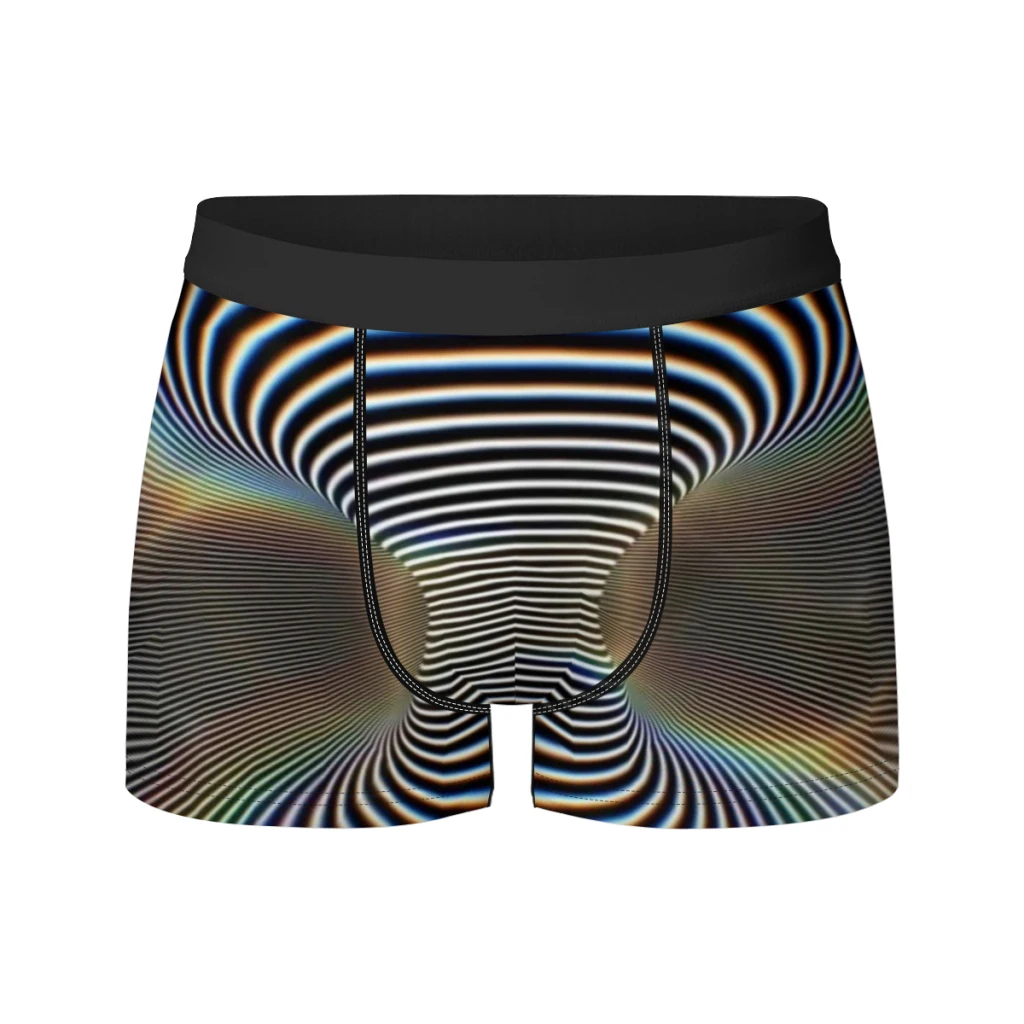 thumbnail image 1 of Calzoncillos tipo bóxer para hombre, ropa interior masculina, transpirable, con diseño hipnótico de vértigo, 1 of 5