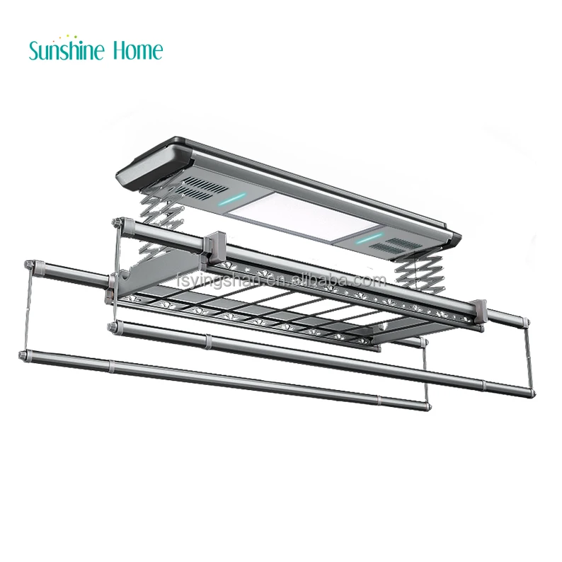 

Remote Control Automatic Wall Mounted Drying Rack Electric Clothes Drying Rack Smart Laundry Rack Intelligent Lift Cloth Hanger