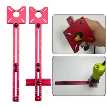 베이스 포함 라우터 테이블 밀링 서클 브래킷, 멀티 보조 원형 드릴링 머신, 목공 절단 밀링 도구, 600mm, 3in 1