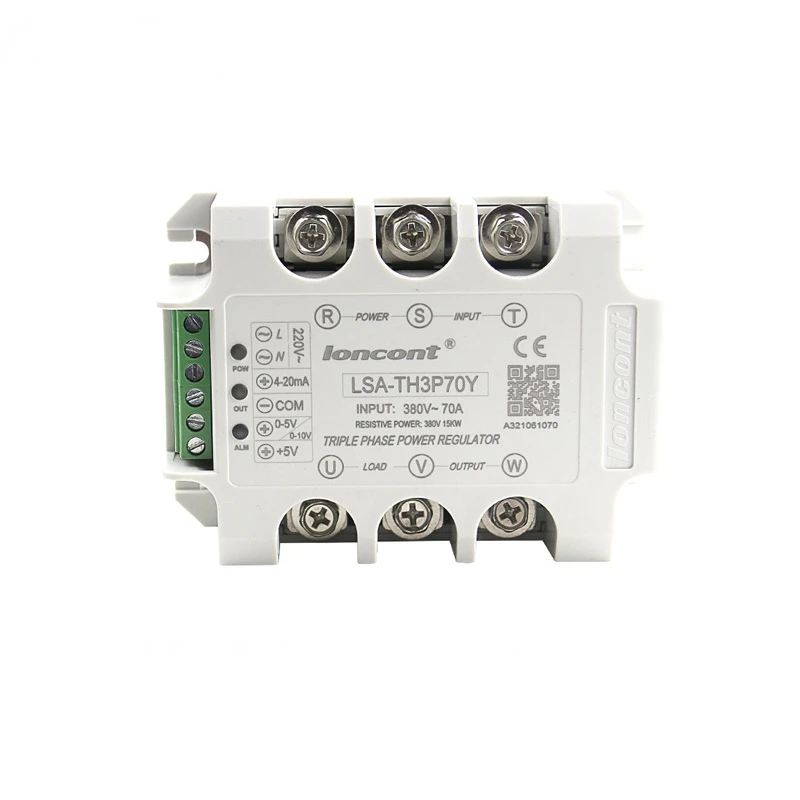 

50A-90A Three-phase AC Voltage Regulating Module With Heat Sink And Fan Power Regulator Thyristor Solid State Relay Dimming