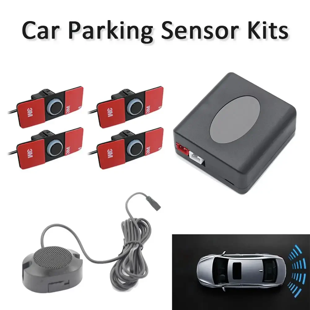 

4 Sensors Buzzer 16.5mm Car Parking Sensor Kit Reversing Radar Sound Alert Indicator Probe System PZ330-XK16.5