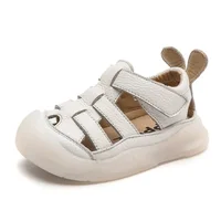 Baby Girls Boys Sandals 2024 Summer Infant Toddler Shoes Genuine Leather Soft-soled School Kids Shoes Children Beach Sandals 4