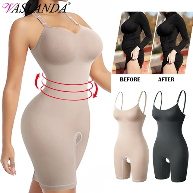 Fajas Colombianas Women Full Body Shaper Tummy Control Seamless Shapewear  Thigh Slimmer Bodysuit Butt Lifter Underwear