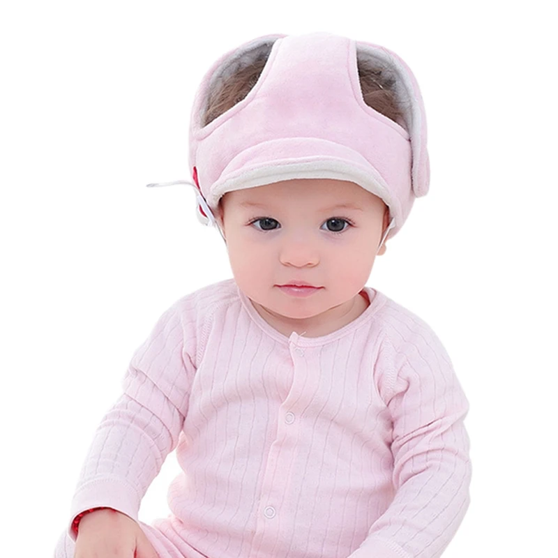 Baby Head Protection Hat Safety Soft Comfortable Head Security Protection Crash Cap for Boy Girl Adjustable Protective Headgear