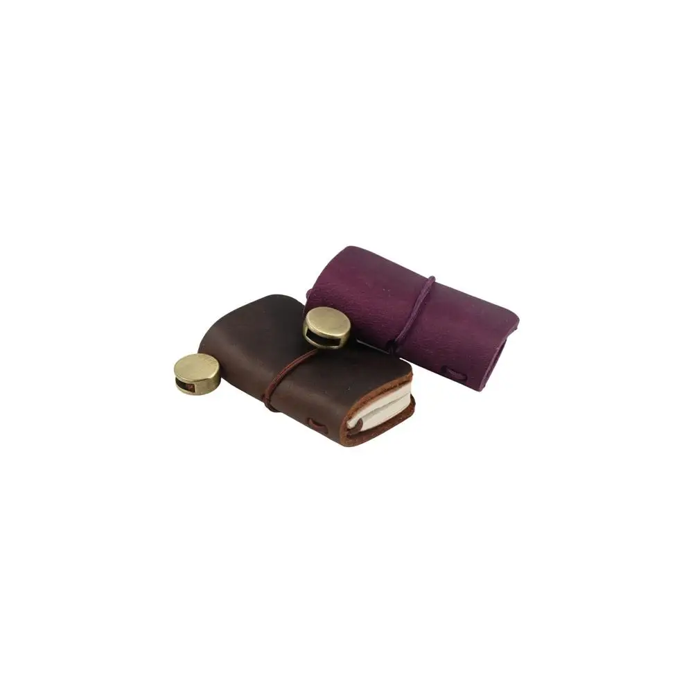 Handcrafted Leather Travel Journal with Insert Pocket – Mini Notebook and Diary
