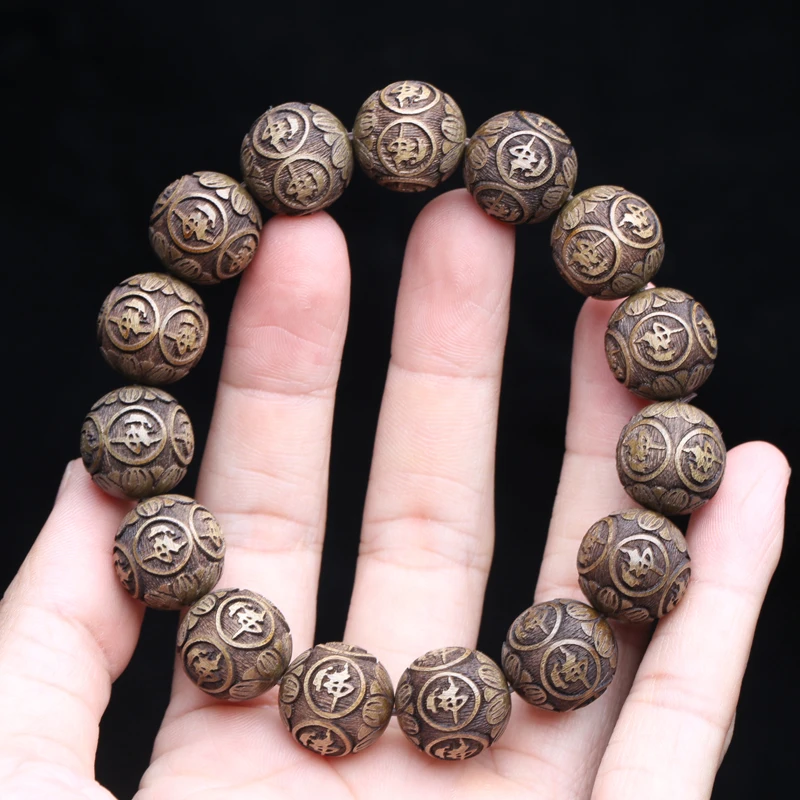 Natural Wood Bracelet Tibetan Wood Bead Chain 20mm Necklace Wear