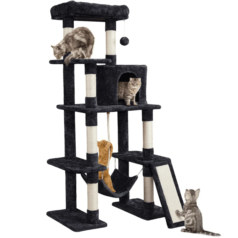 

63inch Cat Tree Tower for Kitchens, Black