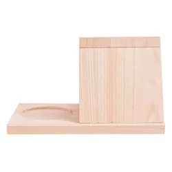 Wood Triangle Bookshelf - Multipurpose Wooden Book Stand & Space - Saving Storage Shelf for Home, Study, and Office Decor (1set)
