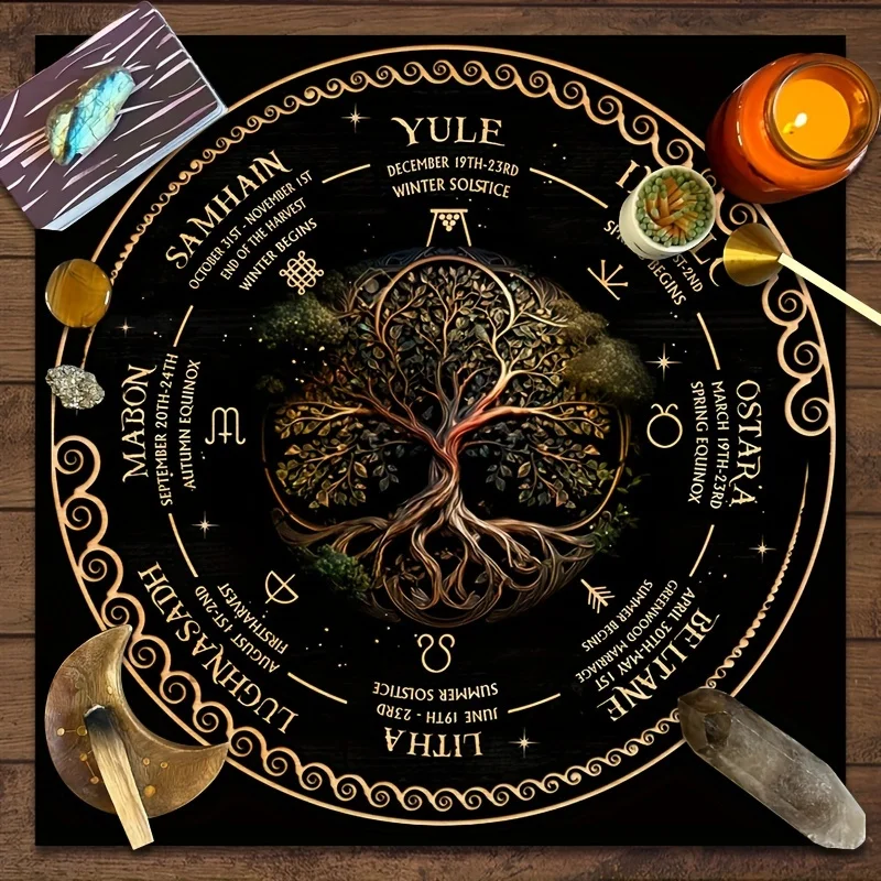 نسيج المذبح، الرموز الروحية، الممارسات الوثنية، العرافة، علم التنجيم، قراءات التارو، حصيرة الزخرفية 1 نسيج المذبح، الرموز الروحية، الممارسات الوثنية، العرافة، علم التنجيم، قراءات التارو، حصيرة الزخرفية 1