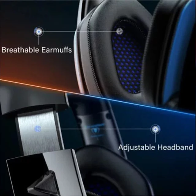 Headset Gamer com Fio LED para uma Experiência de Jogo Imersiva