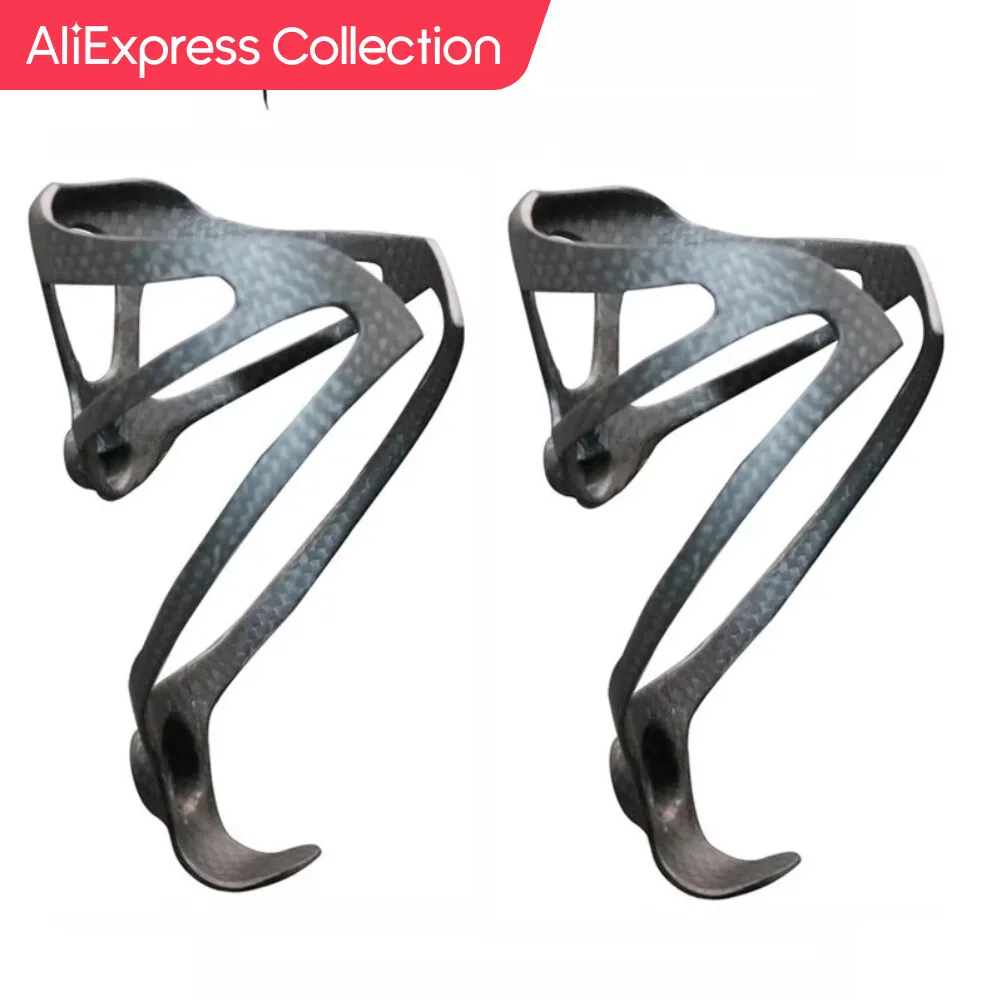 Collezione Aliexpress Portabottiglie Per Bicicletta 2 Pezzi Full 3K In Fibra Di Carbonio Super Light Road Mountain Bike Ciclismo Portaborracce Portabo