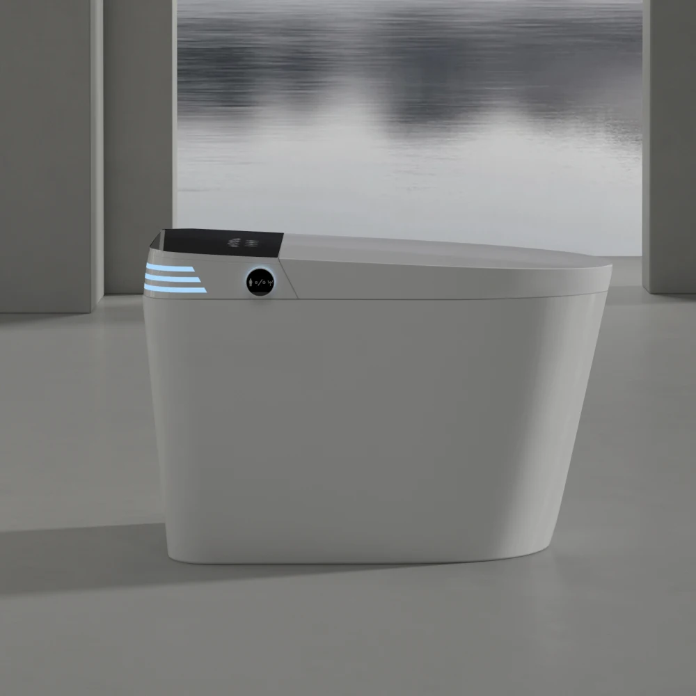Tankless Smart Toilet With Bidet Built In, One-piece Bidet Toilet Seat, Auto Flush, Auto Open/Close,Heated Seat, Warm Water 2