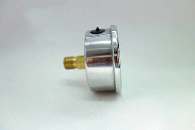 YN60Z M14*1.5 또는 1/4인치 BSP 나사산 2.5인치 60mm 충격 방지 오일 충전 압력계 후면 장착 마노미터