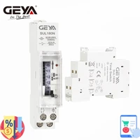 GEYA  SUL180N  Din Rail Mechanical Timer Switch 96 times on/off per Day Time Set Range 15 Mins Timer 220V with LED Indicator 1