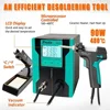 SS-331 LCD Digital Electric Desoldering Station Tin Gun Electric Absorb Sucker Gun Vacuum Soldering Station Suction Pump Welding 6
