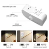 EU US Socket Led Night Light with Motion Sensor AC 85-265V PIR Human Induction Lamp 3 Colors Plug in Wall for Bedroom Hallway 4