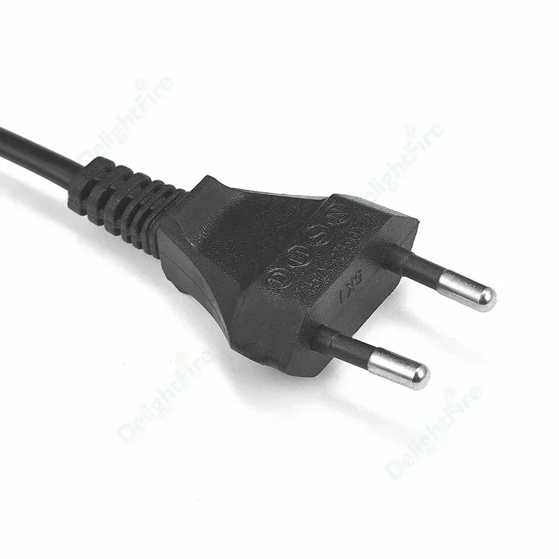 EU AC Power Cable 0.5m 1m 1.5m 2m 2 Prong IEC 320 C7 Figure 8  EU Plug Power Cord For PC Computer Monitor Laser Printer - 2