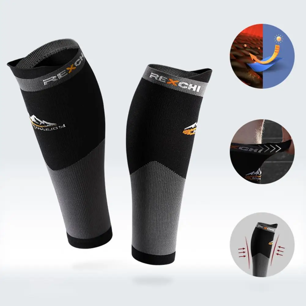 1 Pair Sports Leg Sleeves Breathable Thermal Insulation Protective Leg Running Compression Brace Brace Fitness Wear