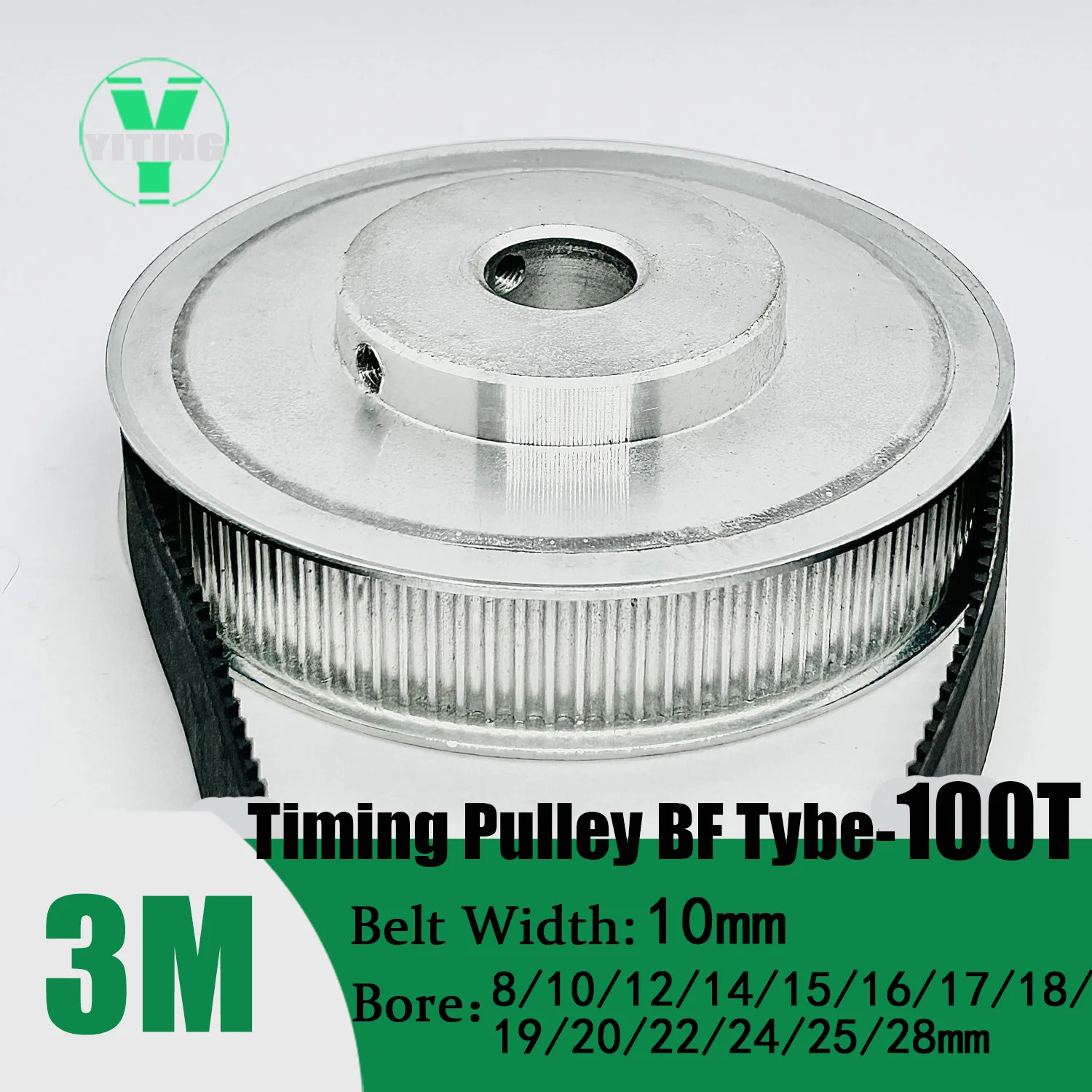타이밍 도르래 벨트 세트, 감속 5:1 동기 휠, 3M 도르래 키트, 10mm 보어, 4  28mm, 20T, 100 톱니