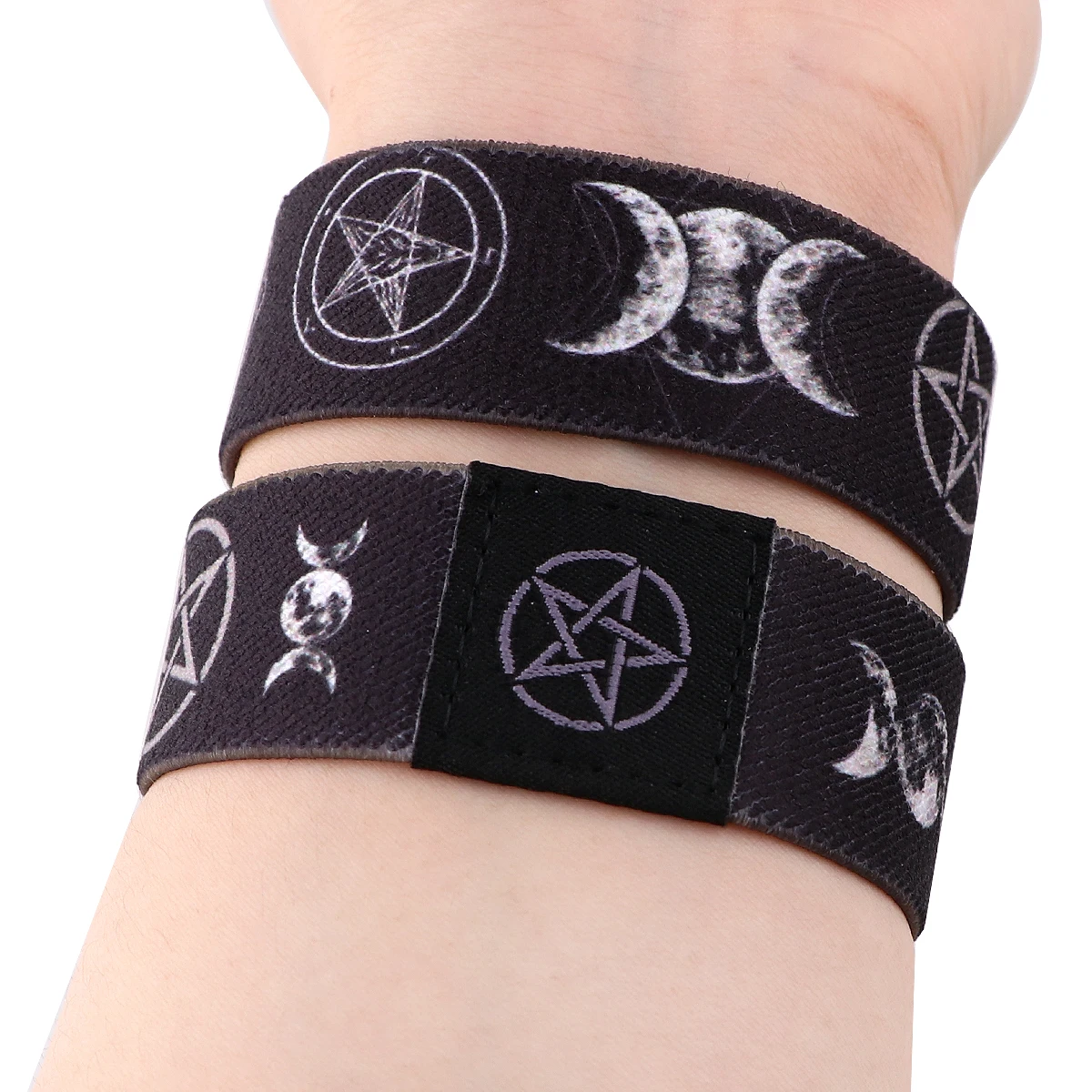 Cherry Blossom Cloth Stretch Wristband Bracelet Flexible Wrist Band Cuff Bracelet For Women Men
