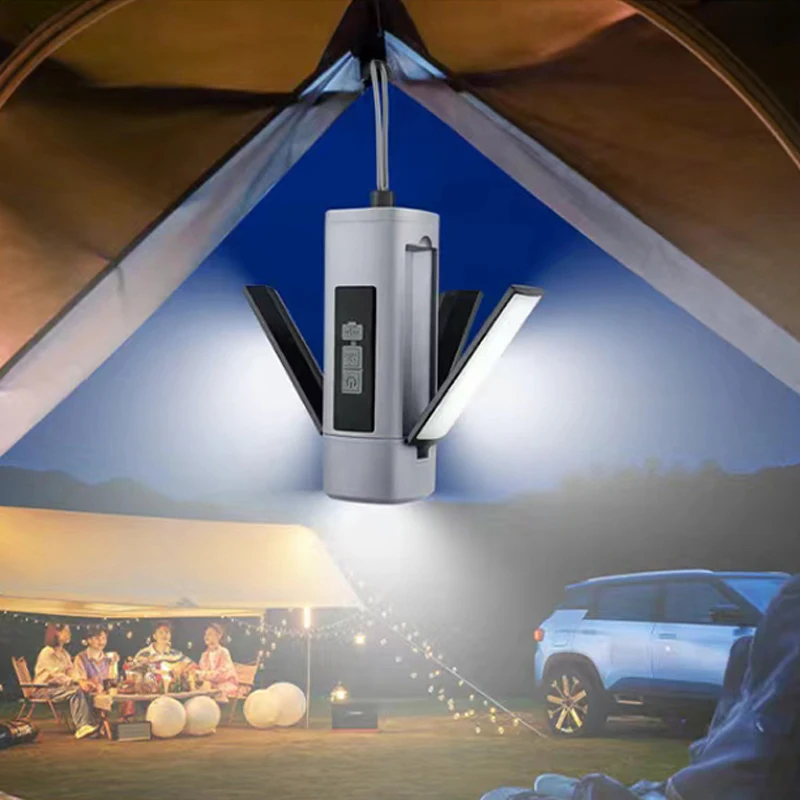Portable Lanterns Camping Light Camping Lamp Camping Lantern Emergency Lights Folding Outdoor Camping Light Portable Rechargeable Hanging Tent Hanging Lantern with Battery Display Emergency Car Outdoor Lamp