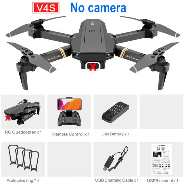 RC V4 Drone WIFI FPV 4K HD Dual lens Optical Flow Localization  Wide Angle Camera Foldable Altitude Hold Durable RC Quadcopter dji phantom 3 advanced remote RC Quadcopter