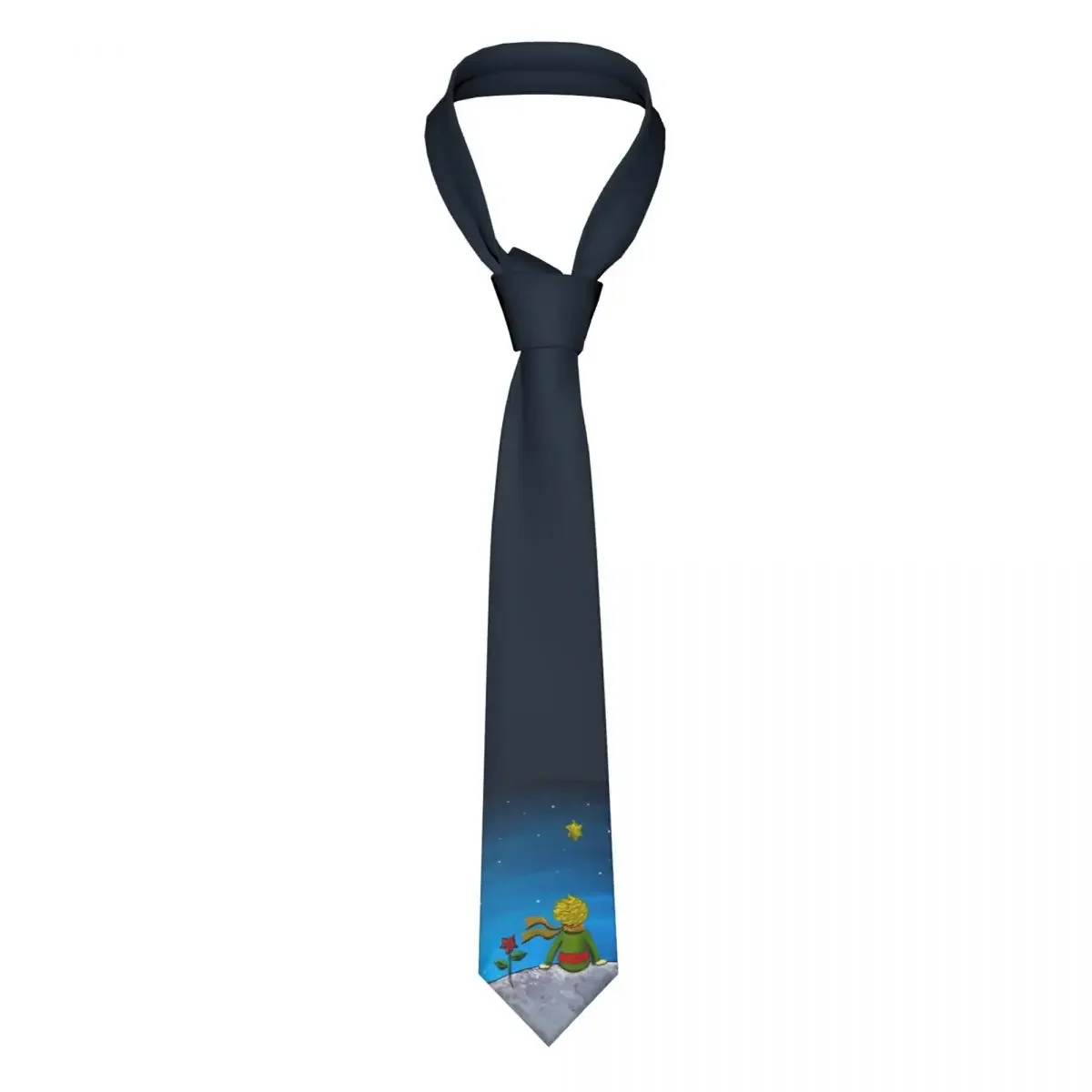 

The Little Prince Cartoon Necktie Unisex Polyester 8 cm Neck Ties for Mens Skinny Classic Accessories Gravatas Wedding Business