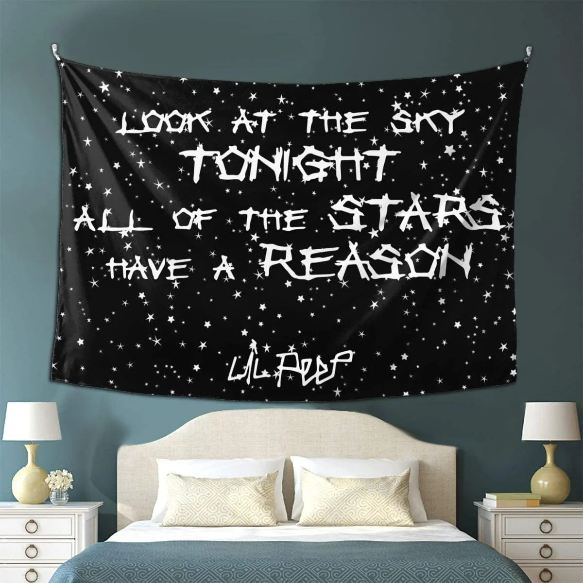 Wall Tapestry Lil Look At The Sky Peep Hippie Tapestry Wall Hanging for Living Room Bedroom Dorm Room Home Decor 150x130cm Tapiz tapestry decorations