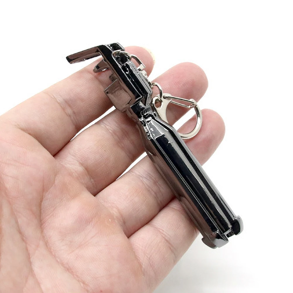 Cartoon BRS Themed Weapon Pendant Keychain Anime BLACK ROCK SHOOTER Mini Barrel Sickle Cannon Toy Keyring Cosplay Gift For Frien