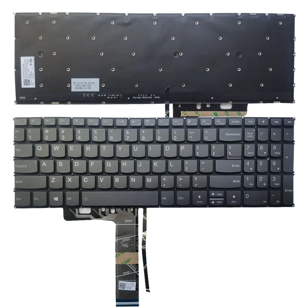 Teclado Americano Backpara Lenthin15 Gare 15 Git Laptop Inglês Preto Novo