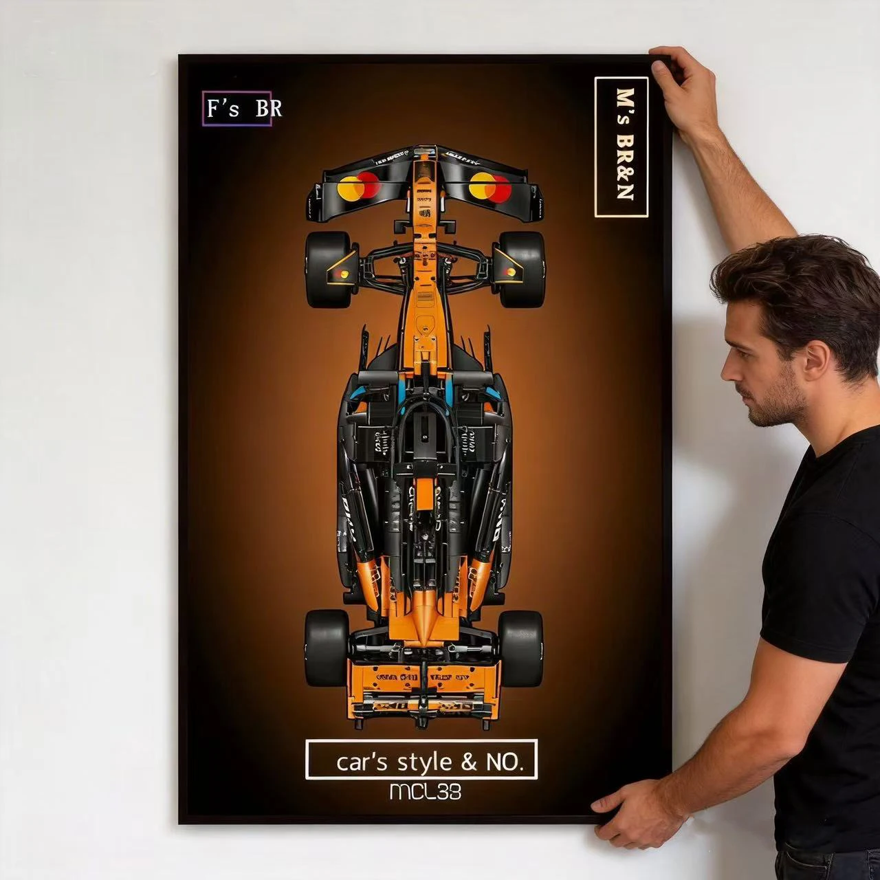 Nuevo Expositor de Pared 2026 para el Modelo de Coche LEGO 42228 McLaren MCL 39, Caja de Exhibición para Montar en la Pared, Marco de Fotos
