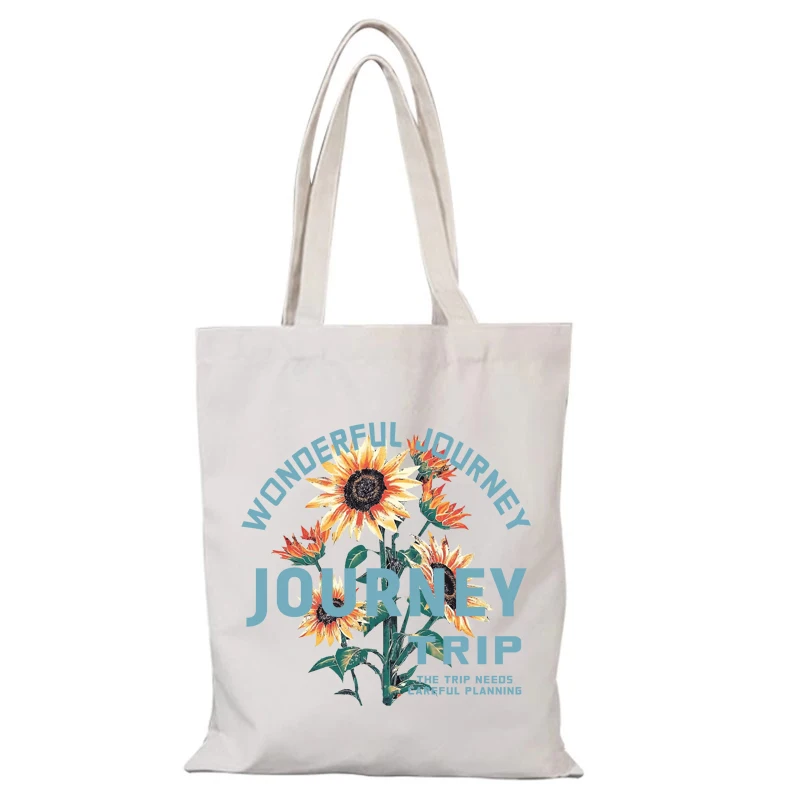 Blumen Neue Handtaschen Mode frauen Einkaufstasche Dame Taschen Leinwand Einkaufstasche Frau Eco Shopper Strand Tuch Handtasche Schulter die – Detail 8