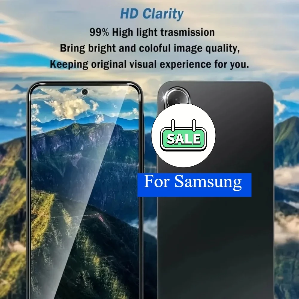 4-in-1 Tempered Glass Screen Protector with Camera Lens Shield