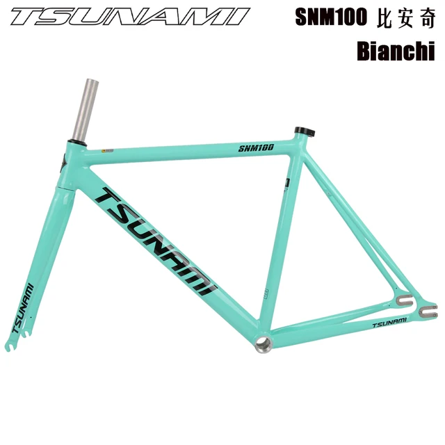 TSUNAMI SNM100 高品質シングルスピード自転車フレームセット固定ギア
