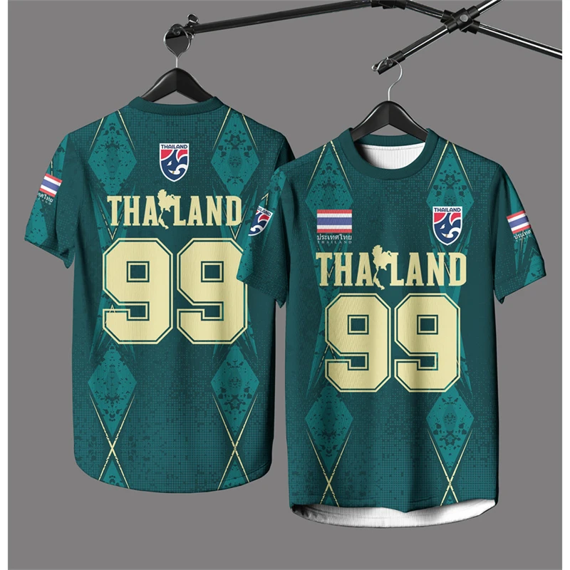 Personalized Summer Men Women T-shirt Tops Thailand Sport Football Jersey Casual Custom Tee Clothing Children's Fast Dry Clothes
