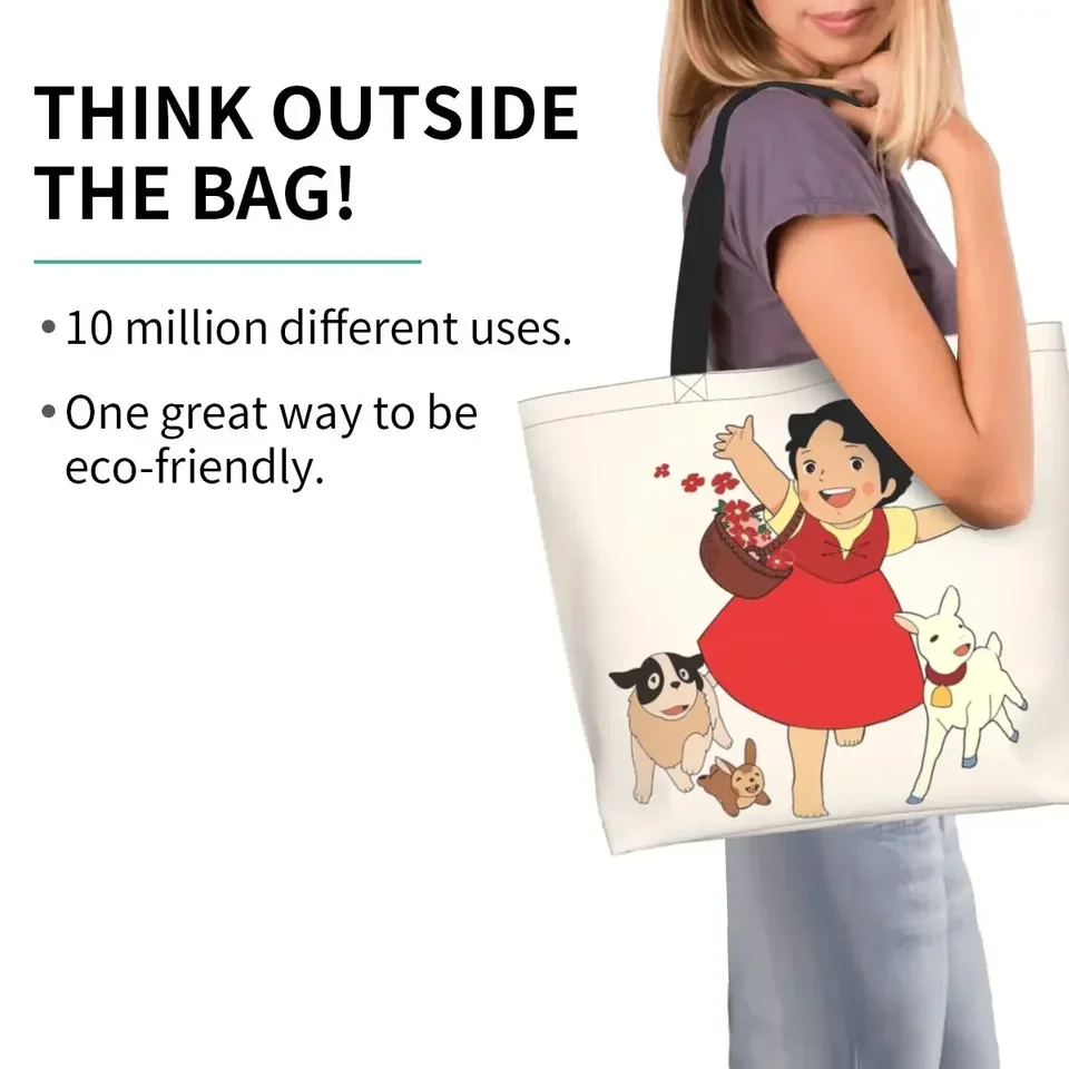 Heidi The Girl From The Alps Grocery Shopping Bag Cute Printed