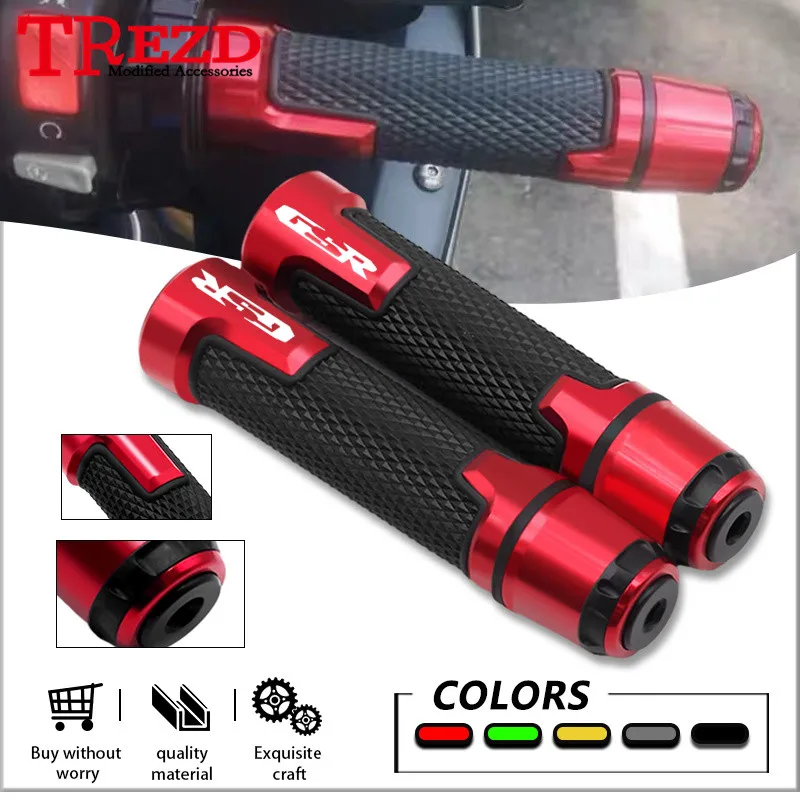 

High Quality For GSR 600 750 400 7/8"22mm CNC Handlebars Anti-Slip Rubber Universal Handle Bars Grips Motorcycle Accessories gsr