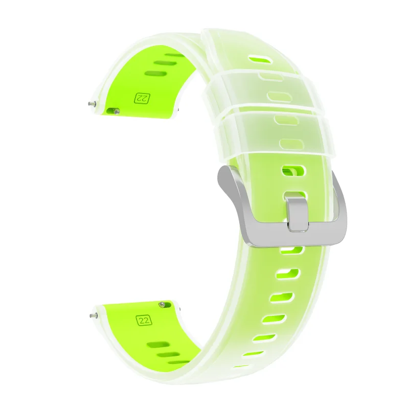Translucent Silicone Watch Band - 22mm Strap