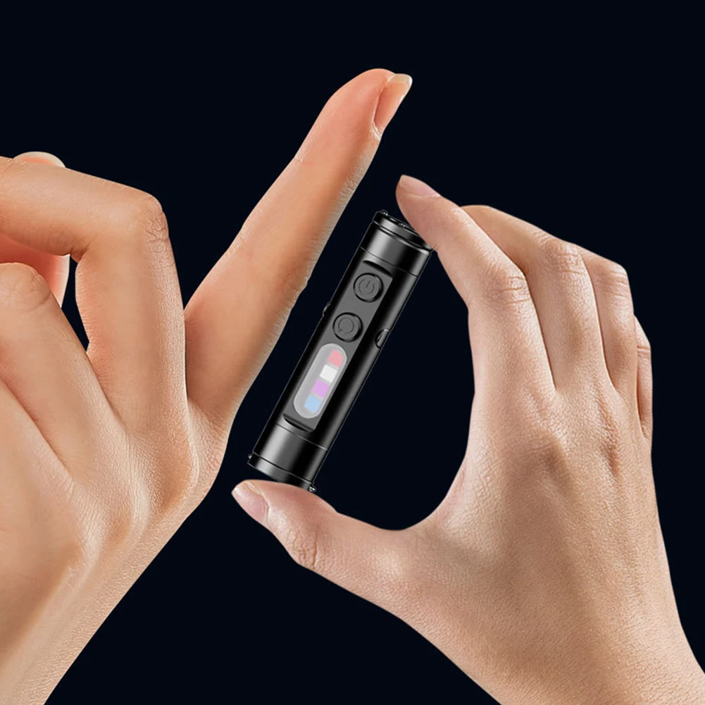 Mini Keychain Flashlight USB/Type-C Charging IP66 Waterproof Torch Lamp With Magnet Multifunction Warning Camping Flashlights