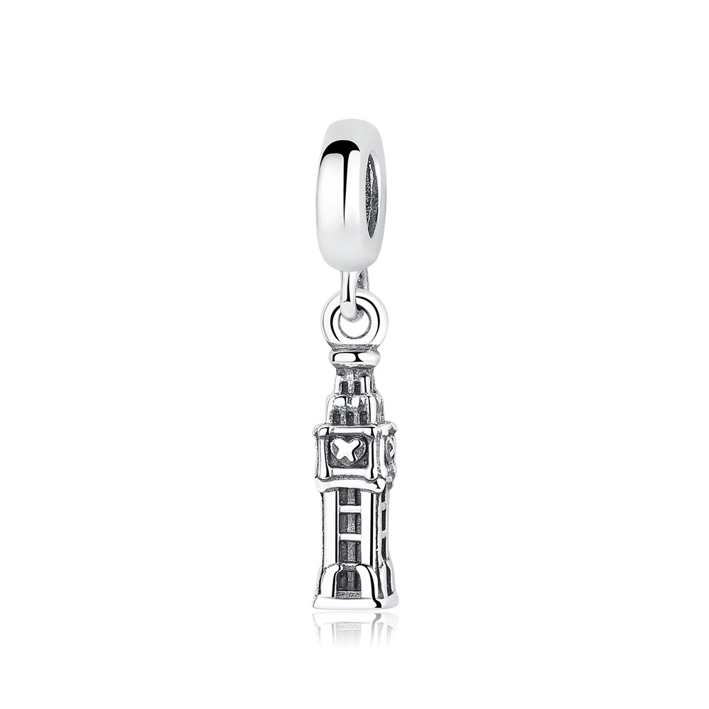 Charm jewelry 925 sterling silver bead Paris Eiffel Tower dangle charm travel fit Pandora bracelet necklace DIY women jewelry new original