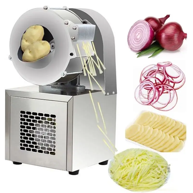 vegetable cutter potato taro cutter automatic radish slicer fruit slicer Electric Vegetable Slicer Automatic Vegetable Cutting Machine Multi-function Vegetable Cutter Machine Commercial Potato Shredder