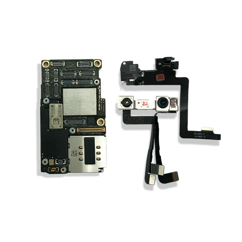 For iPhone 11 Pro Max Motherboard Original Unlocked Logic Board Support iOS System Update With FaceID Tested Good Work Plate cell phone parts mobile motherboard iphone motherboard