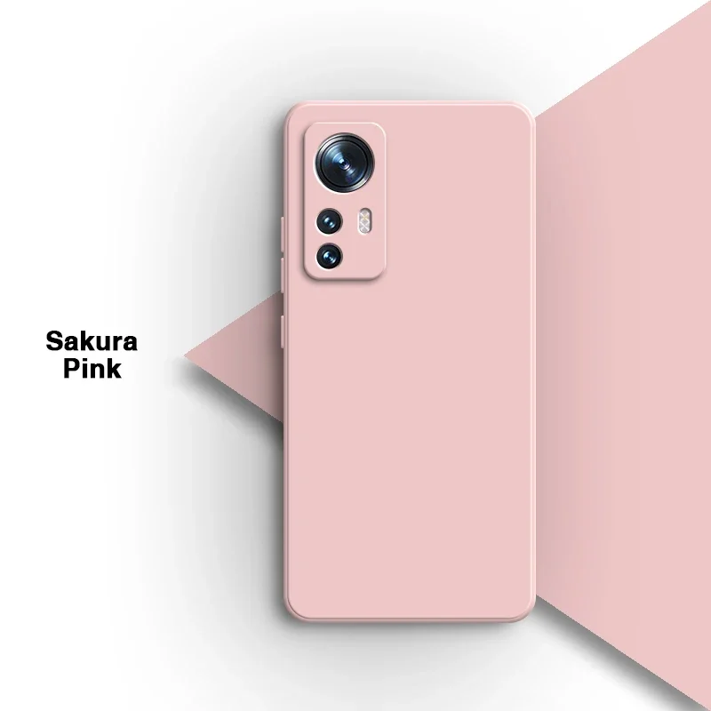 Sleek Solid Square Liquid Silicone Phone Case