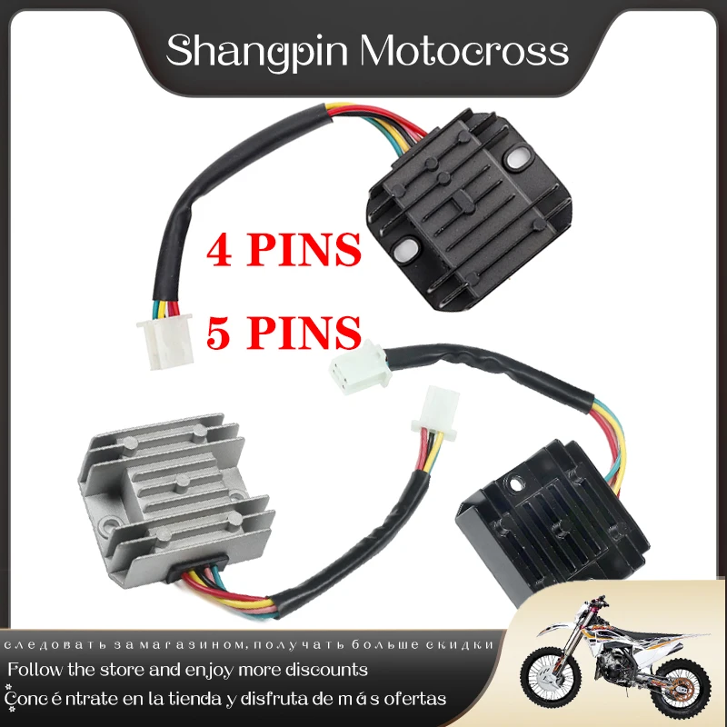 電圧整流器 GY6 50cc 125cc 150cc モペット スクーター用バギー用オートバイ電圧レギュレータ整流器 電圧レギュレー 4  ワイヤー電圧レギュレータ整流器 150cc 200cc 250cc ピットクワッドダートバイク ATV バギースクーターオートバ 用 GY6 50cc 125cc  150cc 用 ピット ... オートバイ整流器 125cc用 125cc用 150cc用 250cc用 ダートバイク用 ATV用 クワッドバイク用 バギー用 12
