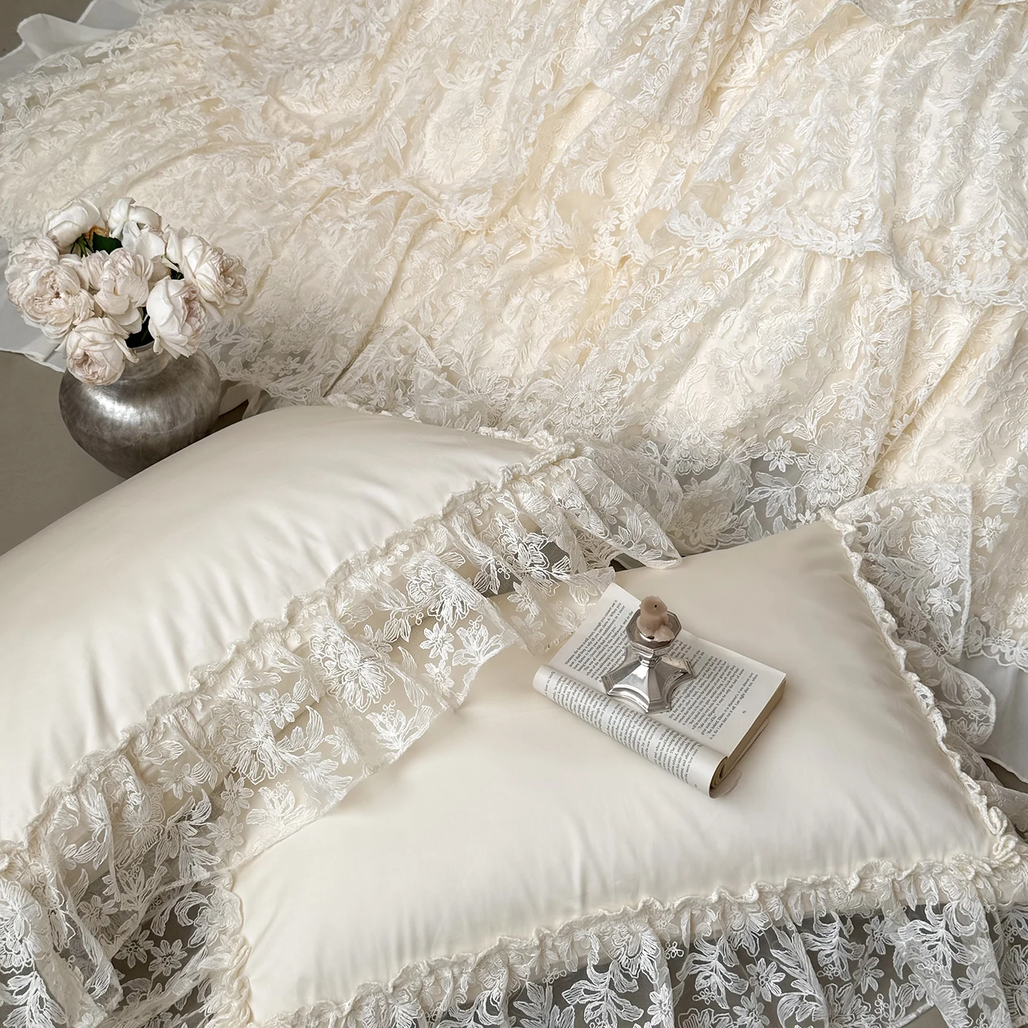 Princess Lace Egyptian Cotton Bedding Set 5