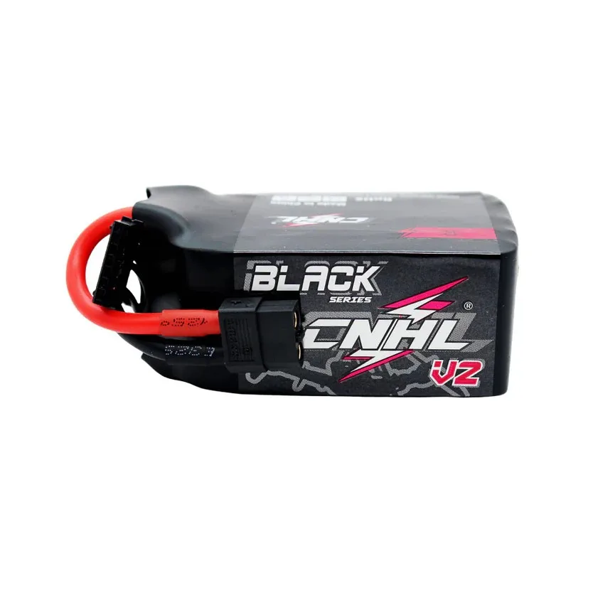 Batterie LiPo 1500mAh 6S 130C pour Drone RC, connectée à un drone quadricoptère