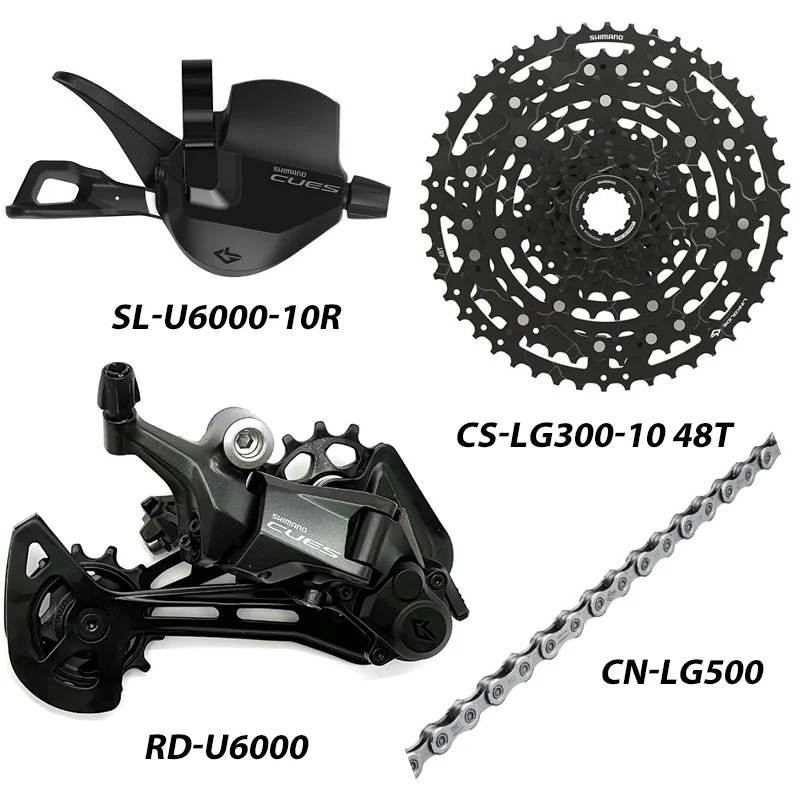 Grupo Shimano CUES U4000 De 9 Velocidades. Juego De 4 Piezas Con Platos 36/41/46T Para MTB