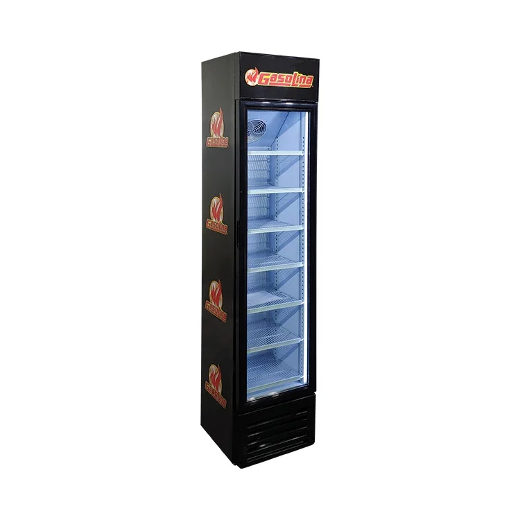 SC145B 145L Commercial Supermarket Slim Display Showcase Upright Fridge