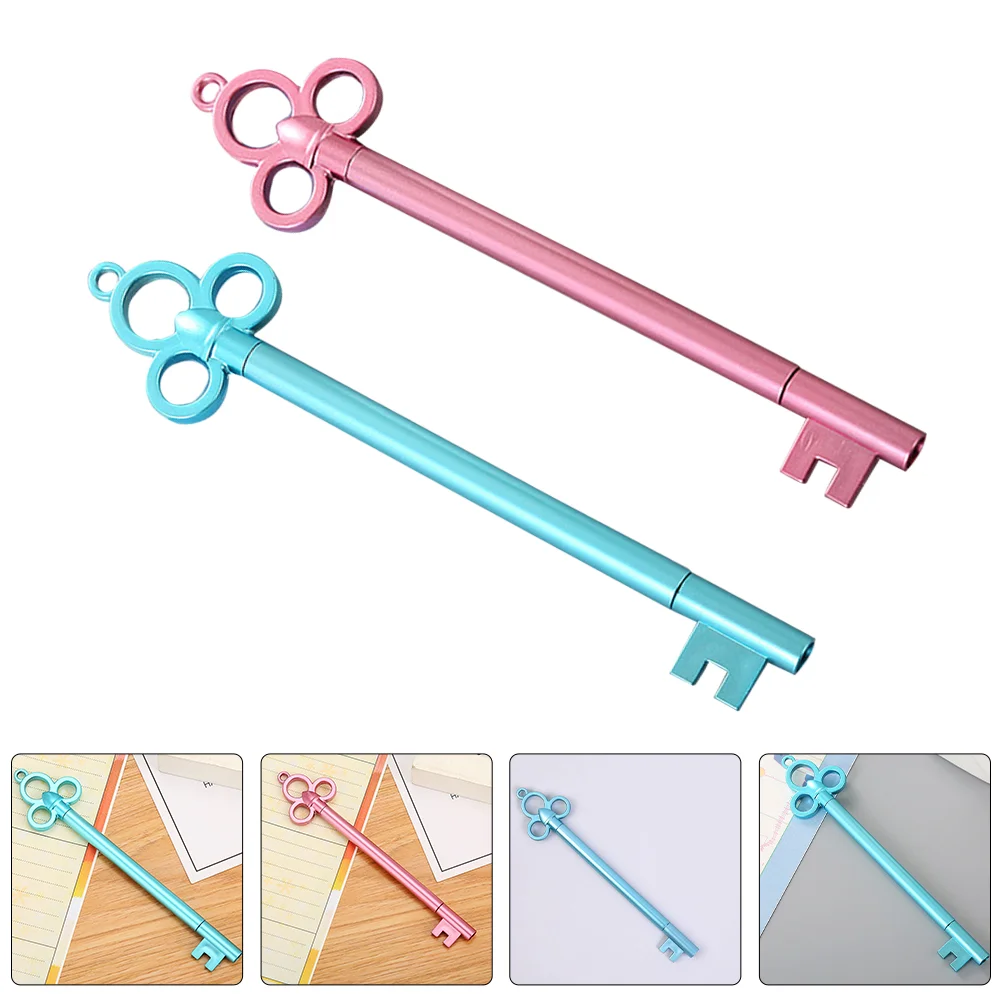 

12 Pcs Key Gel Pen Fountain Pens Ink Writing Tool Shape Multipurpose Cute for Girls Abs Student Stationery Shaped Signature